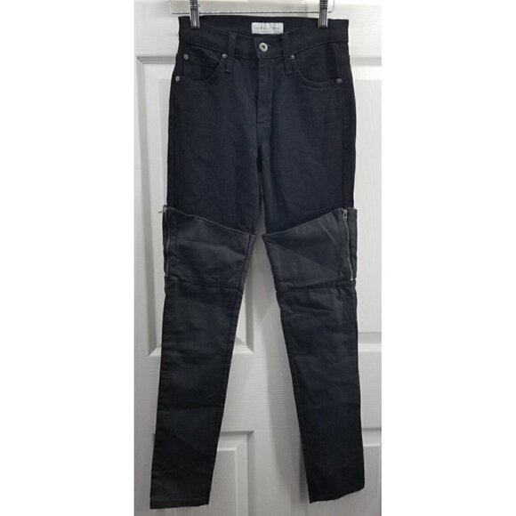 James Jeans Black Dee Dee Thigh High Boot Jeans Size 24 - Picture 1 of 9